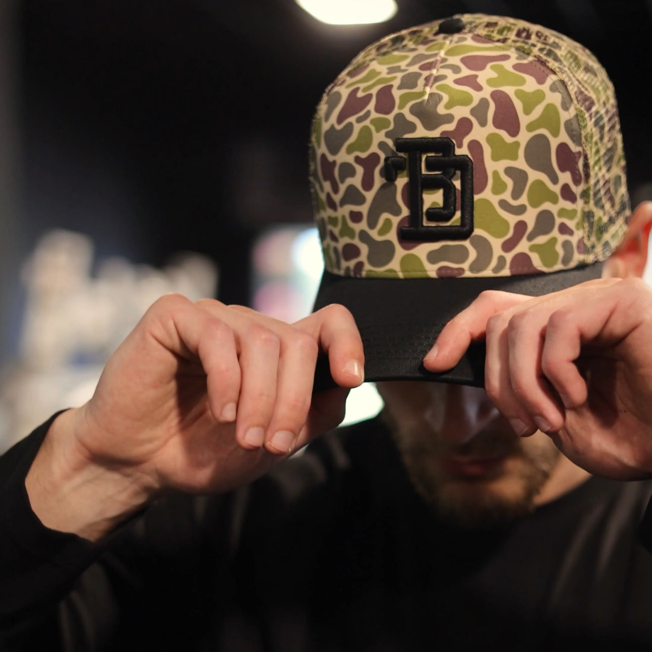 BDT // MESH CAMO BLOCK HAT