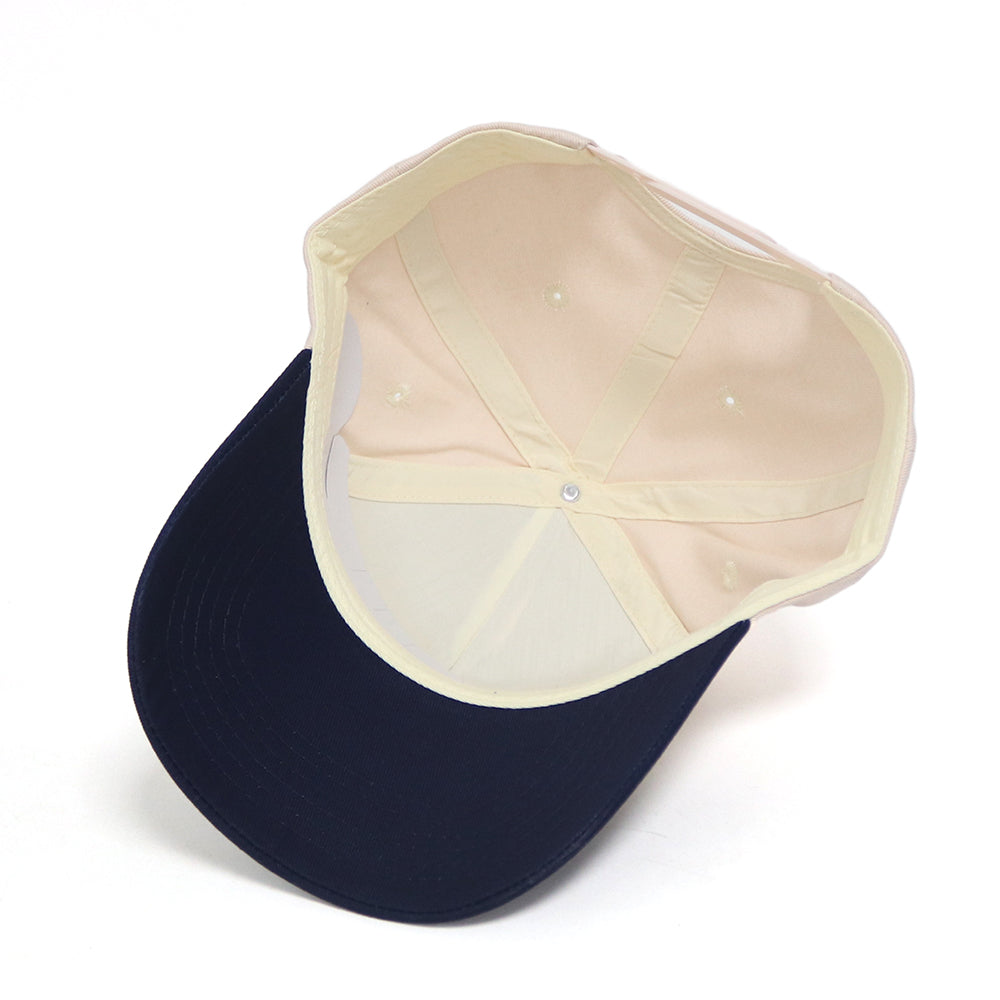 BDT // STANDARD BLOCK HAT - NAVY & CREAM