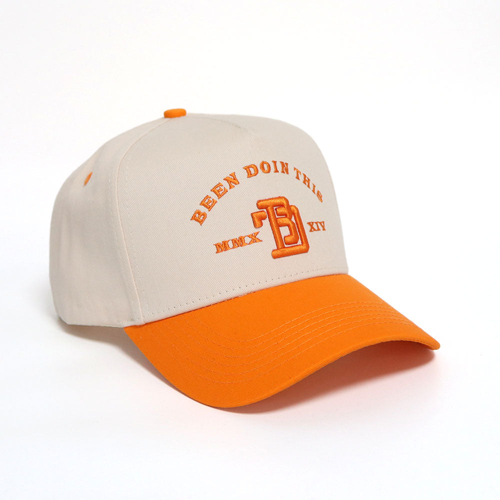 BDT // NUMERAL HAT CREAM & ORANGE