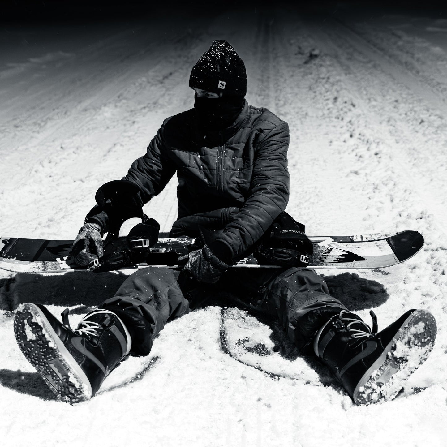 BDT // BLOCK BEANIE BLK SILVER