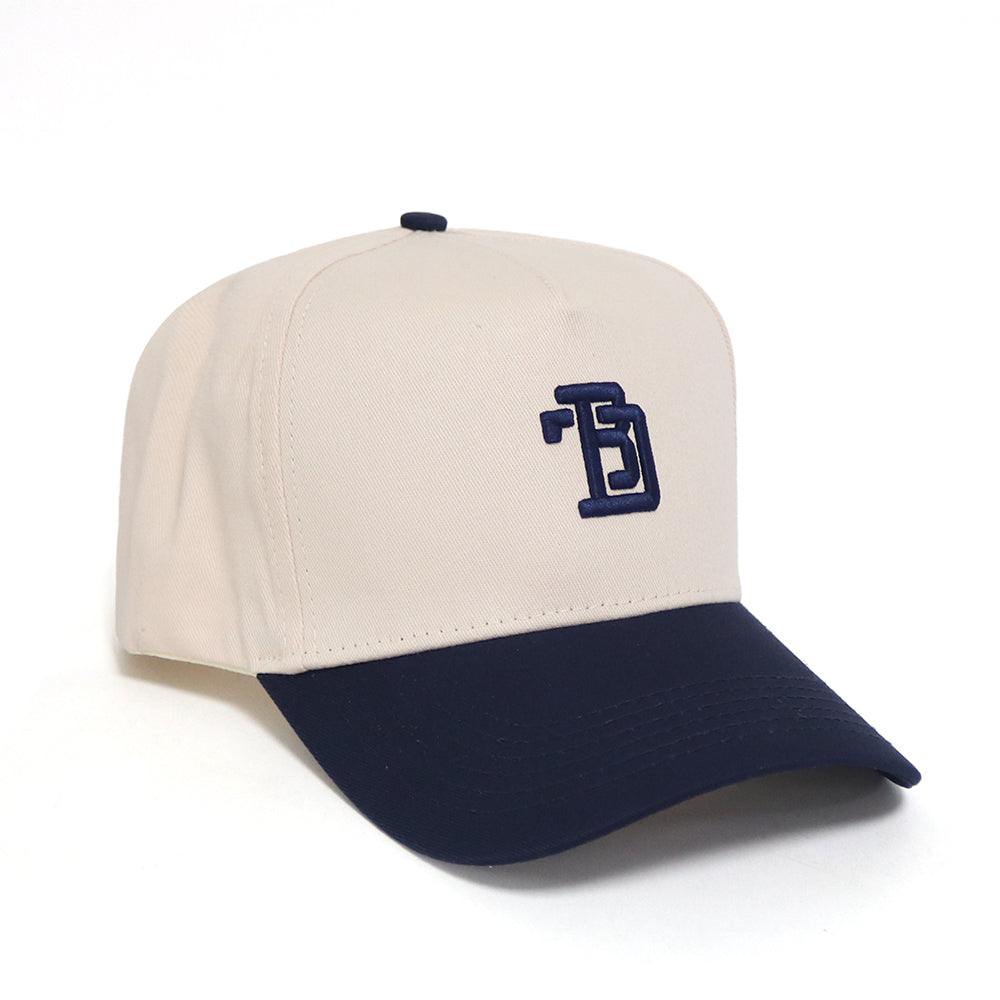 BDT // STANDARD BLOCK HAT - NAVY & CREAM